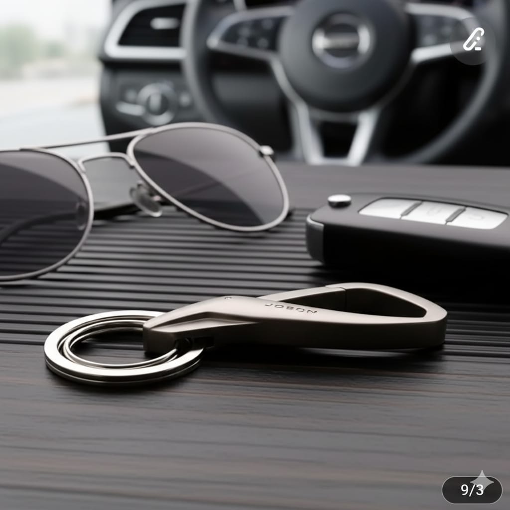 ALLOY  LOCK KEYCHAIN